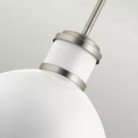 Lampa wisząca Tollis - 1 źródło światła - Szczotkowany nikiel