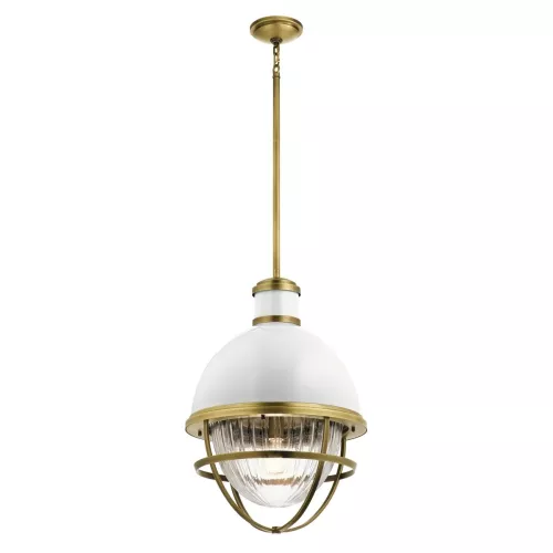 Lampa wisząca Tollis - 1 źródło światła - Naturalny mosiądz