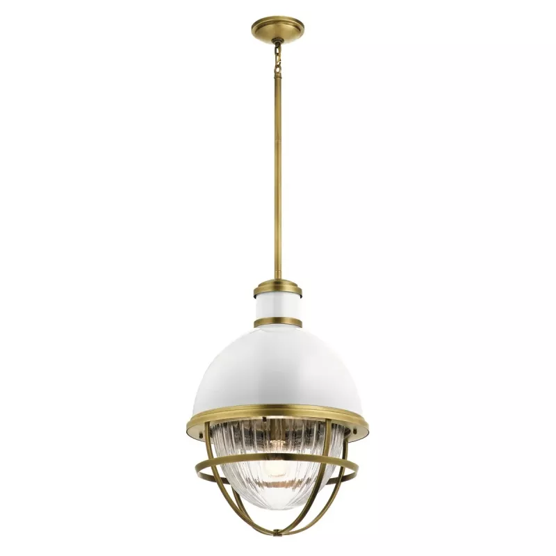 Lampa wisząca Tollis - 1 źródło światła - Naturalny mosiądz