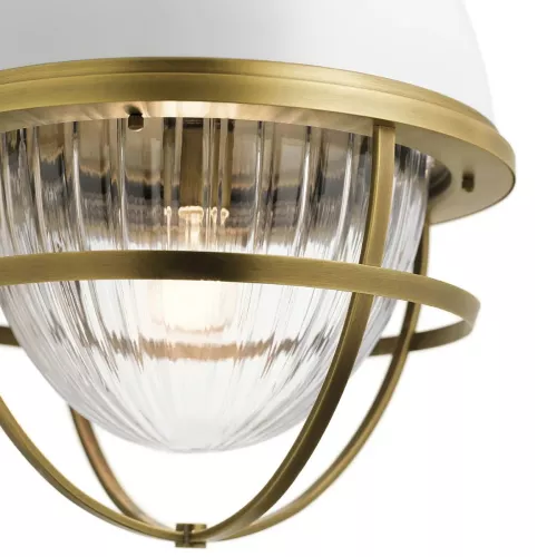 Lampa wisząca Tollis - 1 źródło światła - Naturalny mosiądz