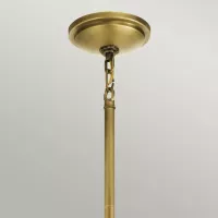 Lampa wisząca Tollis - 1 źródło światła - Naturalny mosiądz