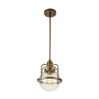 Lampa wisząca / półplafon Triocent - 1 źródło światła - Naturalny mosiądz