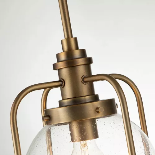 Lampa wisząca / półplafon Triocent - 1 źródło światła - Naturalny mosiądz