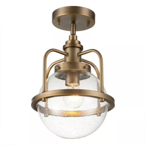 Lampa wisząca / półplafon Triocent - 1 źródło światła - Naturalny mosiądz