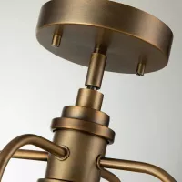 Lampa wisząca / półplafon Triocent - 1 źródło światła - Naturalny mosiądz