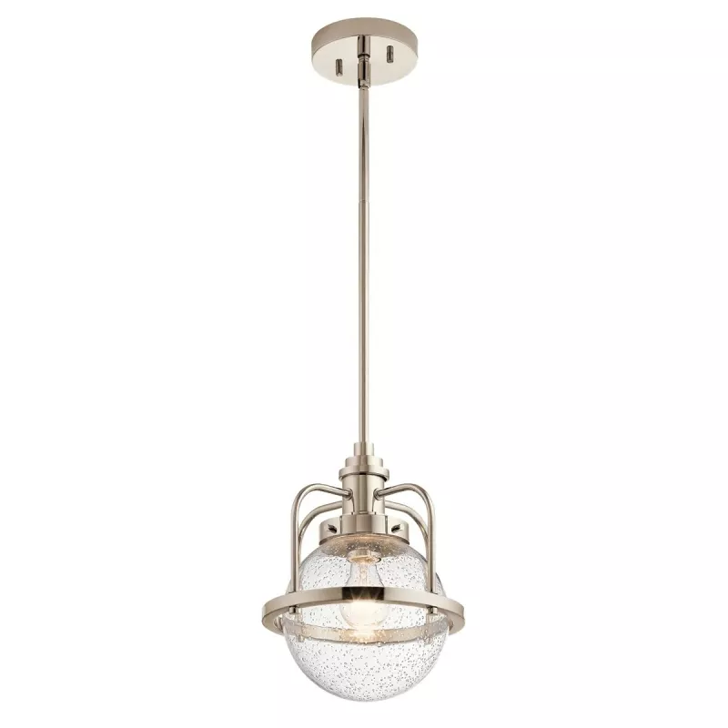 Lampa wisząca / półplafon Triocent - 1 źródło światła - Polerowany nikiel