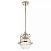 Lampa wisząca / półplafon Triocent - 1 źródło światła - Polerowany nikiel