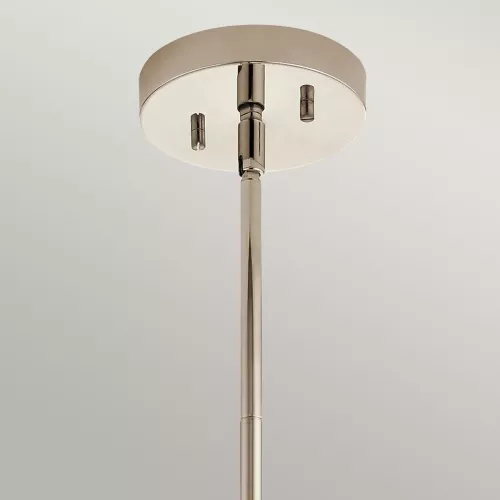 Lampa wisząca / półplafon Triocent - 1 źródło światła - Polerowany nikiel