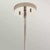 Lampa wisząca / półplafon Triocent - 1 źródło światła - Polerowany nikiel