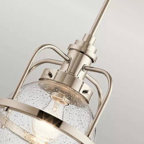 Lampa wisząca / półplafon Triocent - 1 źródło światła - Polerowany nikiel