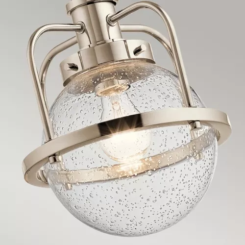 Lampa wisząca / półplafon Triocent - 1 źródło światła - Polerowany nikiel