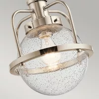Lampa wisząca / półplafon Triocent - 1 źródło światła - Polerowany nikiel