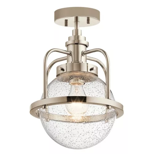 Lampa wisząca / półplafon Triocent - 1 źródło światła - Polerowany nikiel
