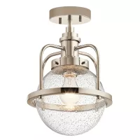 Lampa wisząca / półplafon Triocent - 1 źródło światła - Polerowany nikiel