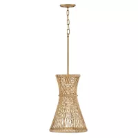 Lampa wisząca Twyla - 1 źródło światła - Oksydowane złoto