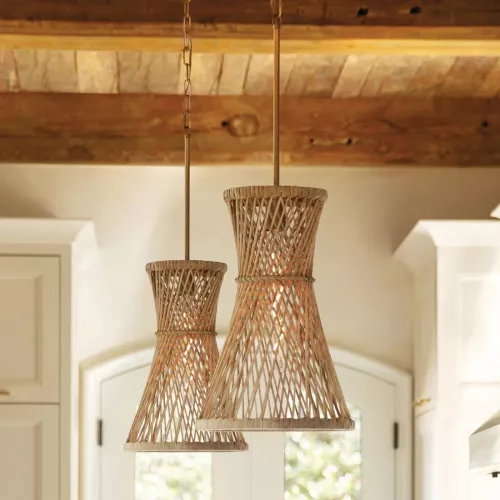 Lampa wisząca Twyla - 1 źródło światła - Oksydowane złoto