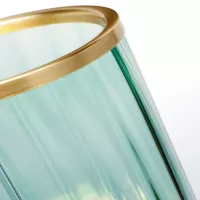 Lampa stołowa Arno - 1 źródło światła - Postarzany mosiądz, zielony