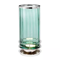 Lampa stołowa Arno - 1 źródło światła - Polerowany nikiel, zielony