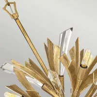 Mała lampa wisząca Vida - 13 źródeł światła - Oksydowane złoto