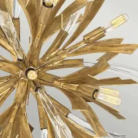 Mała lampa wisząca Vida - 13 źródeł światła - Oksydowane złoto