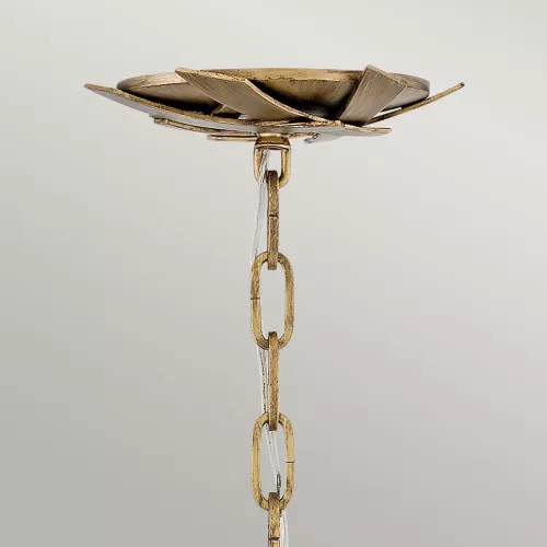Lampa wyspowa Vida - 13 źródeł światła - Oksydowane złoto