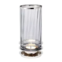 Lampa stołowa Arno - 1 źródło światła - Polerowany nikiel, szary