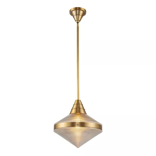 Lampa wisząca Willard - 1 źródło światła - Vintage mosiądz