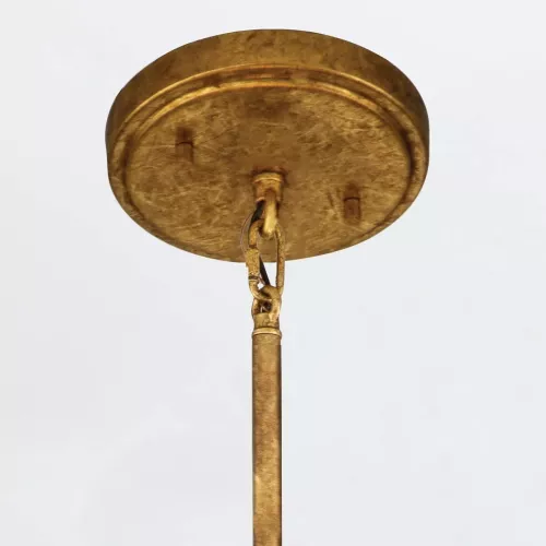 Lampa wisząca Sawgrass - 3 źródła światła - Płatkowe złoto