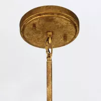 Lampa wisząca Sawgrass - 3 źródła światła - Płatkowe złoto