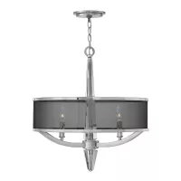 Lampa wisząca Ascher - 3 źródła światła - Polerowany nikiel
