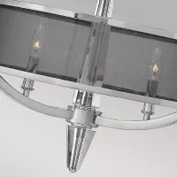 Lampa wisząca Ascher - 3 źródła światła - Polerowany nikiel