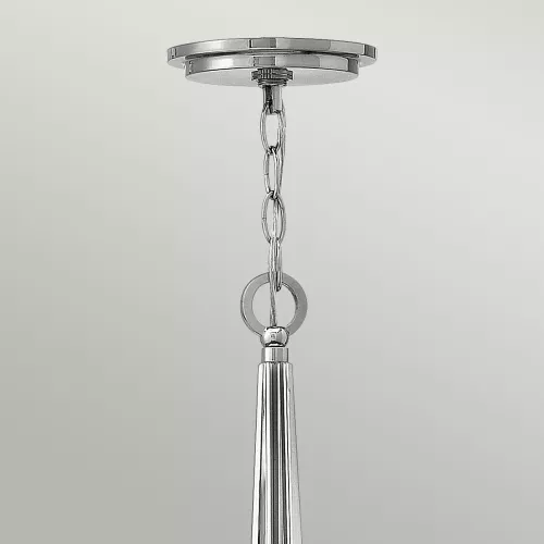 Lampa wisząca Ascher - 3 źródła światła - Polerowany nikiel