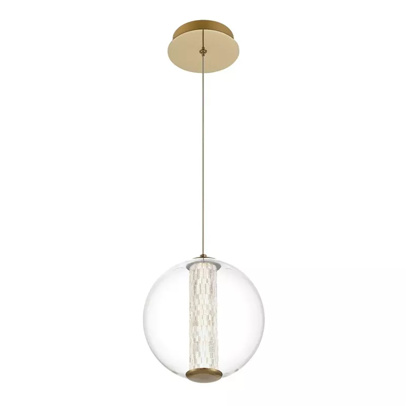 Lampa wisząca Atomo - 1 źródło światła - Szczotkowane złoto