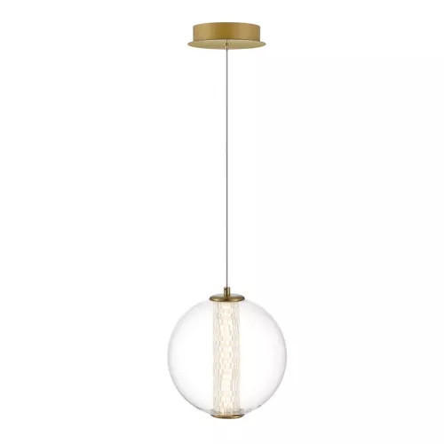Lampa wisząca Atomo - 1 źródło światła - Szczotkowane złoto
