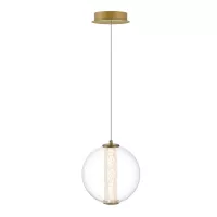 Lampa wisząca Atomo - 1 źródło światła - Szczotkowane złoto