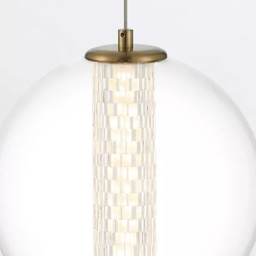Lampa wisząca Atomo - 1 źródło światła - Szczotkowane złoto