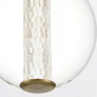 Lampa wisząca Atomo - 1 źródło światła - Szczotkowane złoto