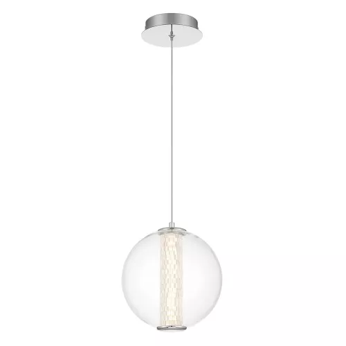 Lampa wisząca Atomo - 1 źródło światła - Polerowany chrom