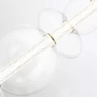 Lampa wyspowa Atomo - 7 źródeł światła - Szczotkowane złoto