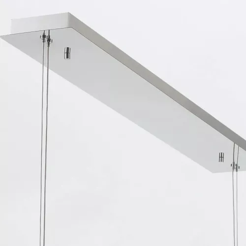 Lampa wyspowa Atomo - 7 źródeł światła - Polerowany chrom