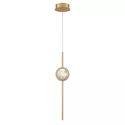 Lampa wisząca Barletta - 1 źródło światła - Szczotkowane złoto