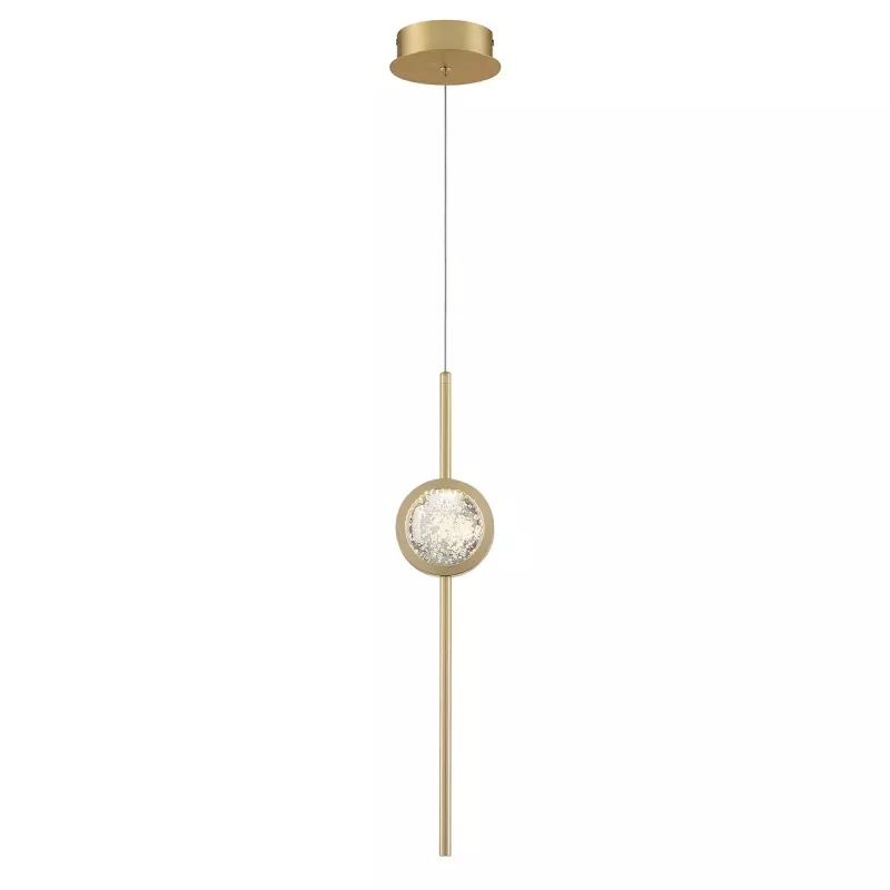 Lampa wisząca Barletta - 1 źródło światła - Szczotkowane złoto