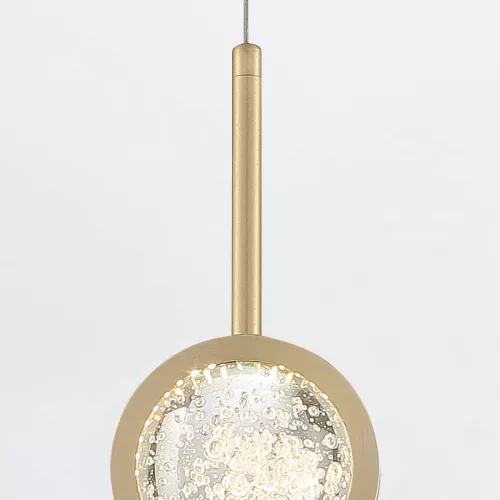 Lampa wisząca Barletta - 1 źródło światła - Szczotkowane złoto