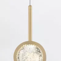 Lampa wisząca Barletta - 1 źródło światła - Szczotkowane złoto