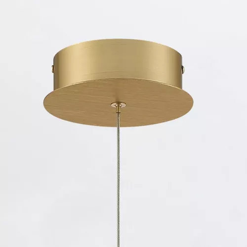 Lampa wisząca Barletta - 1 źródło światła - Szczotkowane złoto