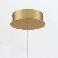 Lampa wisząca Barletta - 1 źródło światła - Szczotkowane złoto