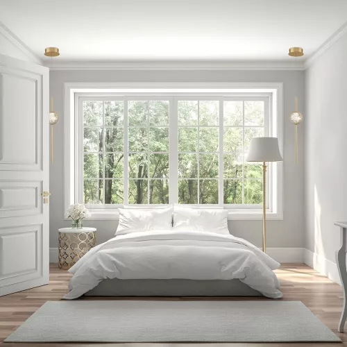 Lampa wisząca Barletta - 1 źródło światła - Szczotkowane złoto