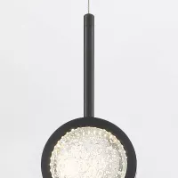Lampa wisząca Barletta - 1 źródło światła - Matowa czerń
