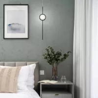 Lampa wisząca Barletta - 1 źródło światła - Matowa czerń