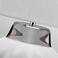 Lampa stołowa Bexley - 1 źródło światła - Biały, polerowany nikiel